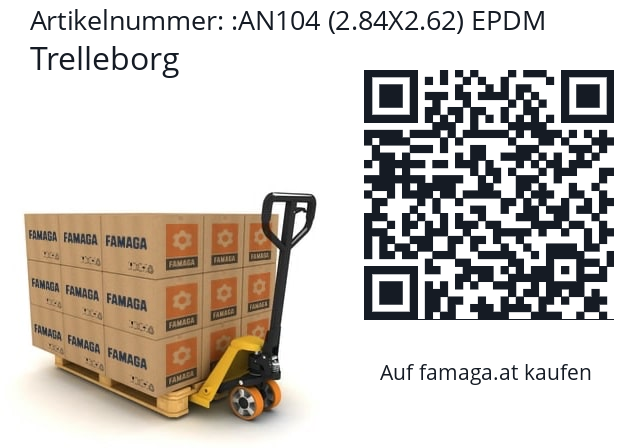   Trelleborg AN104 (2.84X2.62) EPDM